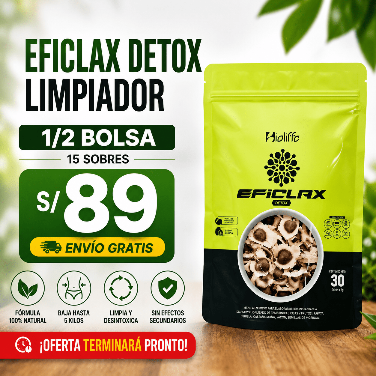 Eficlax™ Detox Limpiador – Tratamiento Inicial de 15 Días
